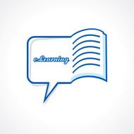 e-learning concept stock vector N2