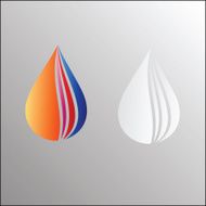 Water drop symbol design