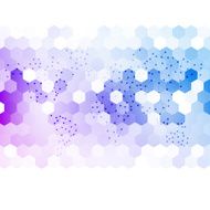 Vector abstract 3d hexagonal N11