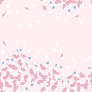 Vector seamless pattern with sakura branch N3