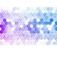 Vector abstract 3d hexagonal N13