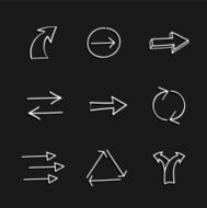 Hand-drawing arrows N2