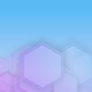 Vector abstract 3d hexagonal N16