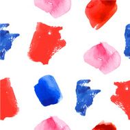Hand painted seamless pattern on a white background