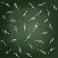 hand drawn cartoon leaves design N3