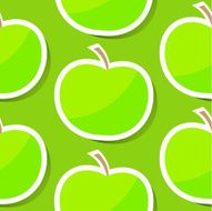 Seamless background with apple