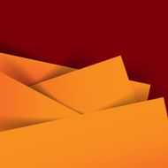 Abstract vector orange and dark red background overlap layer an