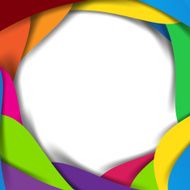 Abstract vector rainbow background overlap layer and shadow - ve