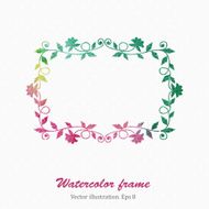 watercolor frame N10