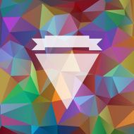 background with bright colored triangles
