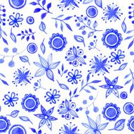 Vector Illustration with original blue background N4