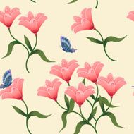 graceful flower seamless pattern N2