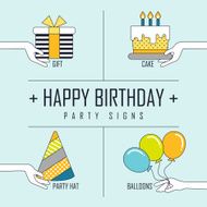 happy birthday concept N2