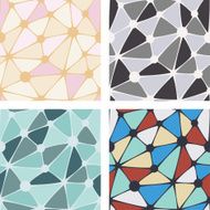 Vector seamless mosaic color pattern