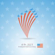 Vector flag of the United States July 4 - Independence N2