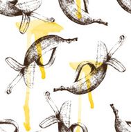 Hand drawn bananas seamless