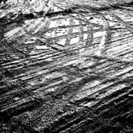 Grunge background with black tire track Vector illustration N13