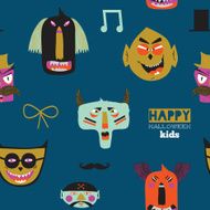 Trick or treat seamless pattern