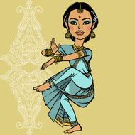 Indian woman vector illustration
