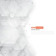 Vector abstract 3d hexagonal N20