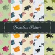 Farm animal seamless pattern set N2