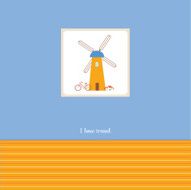Greeting travel postcard N8