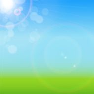 Natural Sunny Background Vector Illustration N4