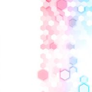 Vector abstract 3d hexagonal N31