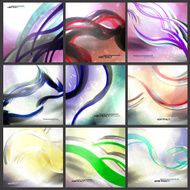 Abstract vector background set futuristic technology N2