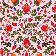 Folk ornament seamless patter N2
