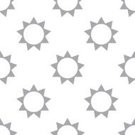 New Sun seamless pattern