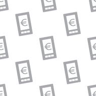 New Euro phone seamless pattern