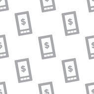 New Dollar phone seamless pattern