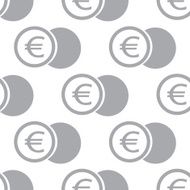 New Euro coin seamless pattern