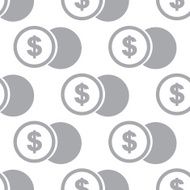 New Dollar coin seamless pattern
