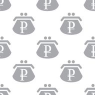 New Rouble purse seamless pattern