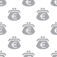 New Euro purse seamless pattern