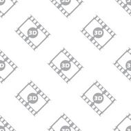 New 3d film seamless pattern