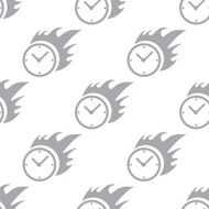 New Hot clock seamless pattern