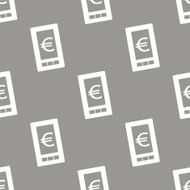 Euro phone seamless pattern