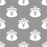 Yen purse seamless pattern
