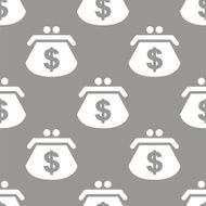 Dollar purse seamless pattern