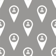 Man pointer seamless pattern