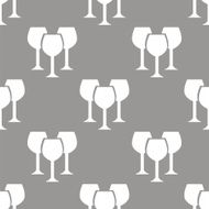 Stemware seamless pattern