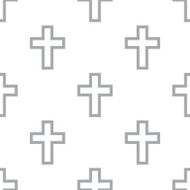 New Protestant Cross seamless pattern