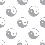 New Yin Yang seamless pattern