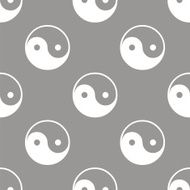 Yin Yang seamless pattern