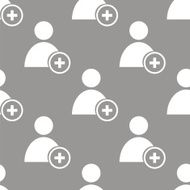 Add user seamless pattern