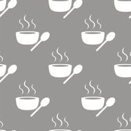 Lunch time seamless pattern