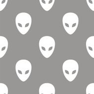 Alien seamless pattern